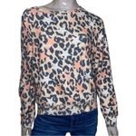 Wildfox Women’s Size S Leopard Stars Brushed Hacci Pullover Sweatshirt Photo 1