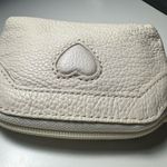 Brighton  Ivory Leather Coin Wallet Vintage New Photo 4