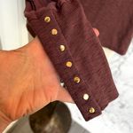 Nation Ltd  Joni Long Sleeve Mock Neck Snap Cuff Shirt Small Photo 4