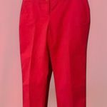 Crown & Ivy Women’s Crop Pants Size 2 Petite Pink Cotton Blend Casual Capri Photo 1