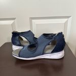 Jbu  Sport Jambu Blue Stretch Knit Back Zip Sandals Women's Size 10 Photo 4