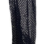 AUW As U Wish Babydoll Smocked Floral Black White Midi Dress Size XL Jumpsuit Photo 0