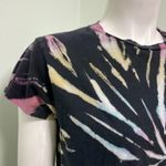 Daydreamer  Black and Rainbow Tie-Dye Tee Photo 3