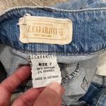 Z. Cavaricci y2k denim mini skirt sequin graphic graffiti small Blue Photo 5