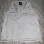 Nike white cropped  tank Photo 0