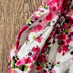 David Meister Cocktail Wedding Guest Dress Floral Strapless Fit & Flare Sz 6 EUC Photo 3