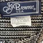 Y2K Women's Medium Geometric Black Brown Sweater Slouchy Oversized 90s Grandpa Photo 2