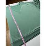 Athleta  Willow V Neck Sweatshirt Womens 3X Solid Green Modal Blend Long Sleeve Photo 5