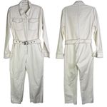 BURU Small Josephine Jumpsuit in White Painter’s Utility Boiler Suit Photo 2