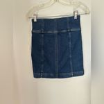Free People NWT denim lace up skirt size 0 97 % cotton Photo 6
