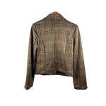 Liverpool Los Angeles M Full Zip Front Collared Jacket Plaid Sage Grey NWT Brown Size M Photo 3