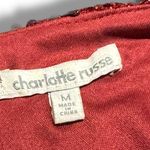 Charlotte Russe Raspberry Sparkle Sequin Mini Dress Medium Photo 4