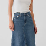Gap  women’s denim maxi skirt in Size 2 with 26" waist Photo 0