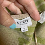 Le lis  Collection Knit Crop Top Green Beige‎ Abstract Sleeveless Tank Medium Photo 2