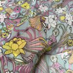 Badgley Mischka Top Womens 2X Aqua Pink Cocoon Floral Printed Tunic Blouse Photo 11