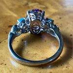 Moroccan Amethyst Sleeping Beauty Turquoise Sterling Silver Ring Size 9 Purple Photo 4