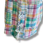 Talbots NWT Size 14 Plaid Seersucker Patchwork Skirt 100% Cotton Photo 3