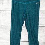 Spalding Teal & Black Athletic Capri Workout Leggings Size Medium Photo 0