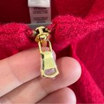 Chico's Chico’s 100% Boiled Wool Red Ruffle Front Zip Front Belted Jacket Size 2 Large Photo 4