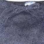 Y2K Rave black knit midi skirt with elastic waist band and slits on side Size M Photo 4