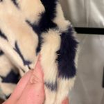 Chaser Star Print Faux Fur Jacket Photo 8