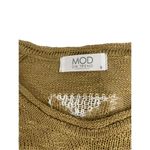 Star Mod on Trend size small sweater star pattern Gold Photo 5