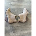 NWOT Patina Women Tan Suede Leather Ankle Booties Wood Heel Western Cowgirl 9.5 Photo 11