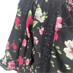 Haute Project Floral Black Pink Adjustable Off Shoulder Size S NWT Photo 2