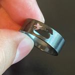 Boy and girl symbols black ring size 10.5 Photo 7