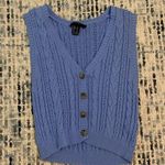 Forever 21 Button down blue sweater vest Photo 0