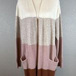 Madewell Womens Ryder Stripe Cardigan Sweater L Large Multicolor Merino Alpaca Photo 0