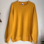 Russell Athletic Vintage Crewneck Sweatshirt Mustard Yellow XLT Photo 0