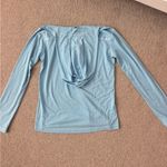 Light Blue Long Sleeve with a hood Size M Photo 4
