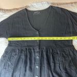 Urban Outfitters Uo Blake Button-down Frock Dress In Black Baby Doll Style Size Photo 7