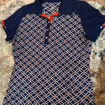 Tail Activewear Women's Blue and Orange Polo Shirt Med Photo 2