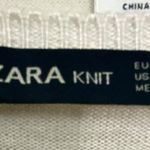 ZARA  Knit Beige Cream Metallic Lightweight Sweater Photo 7