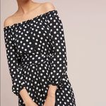 Anthropologie  Maeve Gerti midi dress black polka dot sz 10 Photo 1