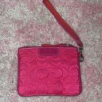 Coach pink  wristlet Photo 1