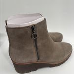 Vionic  Hazal Ankle Boots in Stone Suede Water Repellent Photo 3