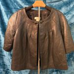 Ann Taylor Crop Leather jacket Photo 0