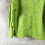 Line and Dot Green Winter Thick Pullover Sweater SMALL Photo 4