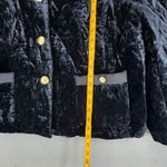 Talbots New Jacket Black Quilted Velvet Blazer 3X Coat Gold Buttons Puffer Suit Photo 5