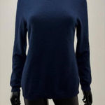 Cashmere Charter Club Luxury Navy Blue Crewneck Sweater Size M Photo 0