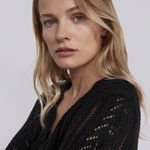 ZARA Black Knit Cardigan Top Jacket Photo 4