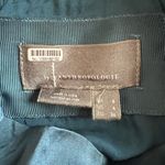 Anthropologie By Maeve Women’s Mock-Neck Draped Silk Teal Asymmetric Hem Dress 4 Photo 3