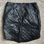 🦋 Richcoco Faux Leather Black Mini Skirt Holiday Party Formal Small 💖 Photo 3