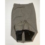 H&M Hennes Taupe Black Tweed Pleated Wool Blend Pencil Shirt Sz 8 Women Photo 4