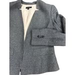 Ann Taylor  Womens Blazer Jacket Size 8 Gray Tweed Work Office Career Long Sleeve Photo 4