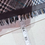 Sigrid Olsen ‎ Wool Blend Plaid Fringe Straight Skirt Size 6 Career Office Photo 4