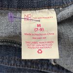 No Boundaries  Chambray Button Front Jumpsuit Elastic Waist Cuffed Legs M Juniors Photo 2